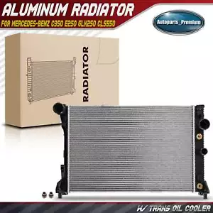 Aluminum Radiator for Mercedes-Benz W204 W212 C350 E250 GLK250 CLS550 Automatic - Picture 1 of 10