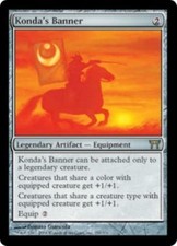 WOTC MtG Champions of Kamigawa Konda's Banner (R) EX