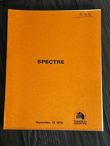 GENE RODDENBERRY SPECTRE Movie Script Nov 12 1976 TV Horror Film - Picture 1 of 10