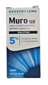 Bausch + Lomb Muro 128 5% Ophthalmic Solution 15 ML (0.5oz) (EXP 2026+) - Picture 1 of 2
