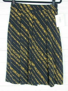 Gonna donna Lularoe Madison nera e oro taglia S nuova con etichetta - Foto 1 di 3