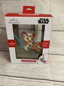 HALLMARK STAR WARS SWINGING X-WING LUKE SKYWALKER CHRISTMAS ORNAMENT FREE SHIP!! - Picture 1 of 9