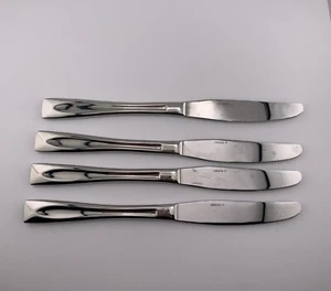 Vier Oneida Lincoln glänzend Tafelmesser 4 Ersatz Edelstahl 9,5" lang - Bild 1 von 7