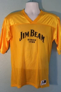 Jim Beam Team 80 Adult Small Yellow Mesh Jersey Drinking Team Fun (25) - Picture 1 of 2