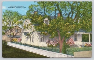 Augusta Georgia GA Meadow Gardens George Walton Home Postcard - Picture 1 of 2