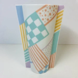 Vaso collezione Rosenthal Thomas Atelier anni 80 stile Memphis post moderno 5,5" - Foto 1 di 13