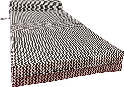 Zig Zag Sleeper Chair Folding Foam Beds, Portable Studio Guest Bed 6x48x 72 - Image 1 of 2