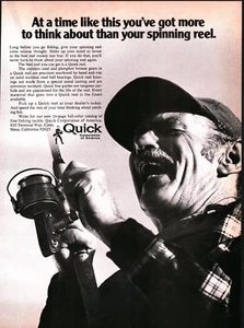 1973 VINTAGE PRINT AD - QUICK SPINNING REEL  FISHING REEL AD -   AD ONLY - Picture 1 of 1
