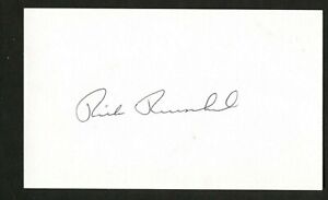 Rick Reuschel signed autograph auto 3x5 index card Baseball Player 9897