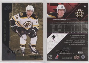 2011-12 Upper Deck Black Diamond Gold /10 Dennis Seidenberg #73