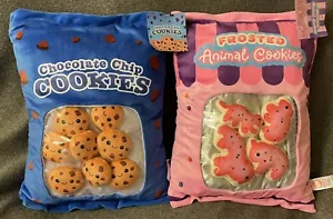 17" Frosted Animal Cookies -OR- Chocolate Chip Cookies Plush Fiesta Brand - Picture 1 of 9