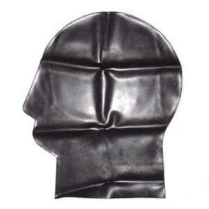 SUPER SALE Latex All Over Face Mask - Rubber Hood Fetishwear - BLACK or RED 109 - Picture 1 of 5