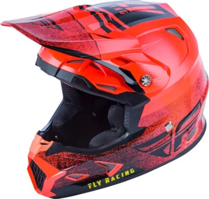 Fly Racing MX Motocross Kids Youth Toxin MIPS Embargo Helmet (Neon Red) Small - Picture 1 of 4