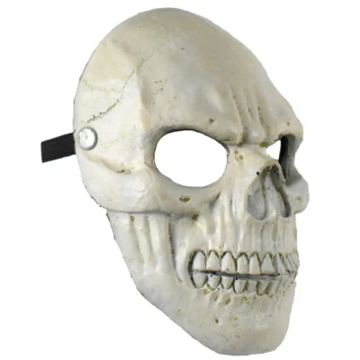 Skull Bone Foam Mask Costume Halloween Scary Accessory Off-White - Image 1 of 4