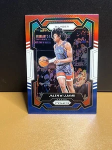 2023-24 Panini Prizm Red White Blue Jalen Williams Oklahoma City Thunder #19 - Picture 1 of 2