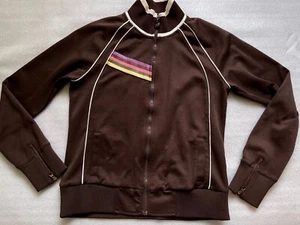 Y2K VOLCOM ZIP FRONT UNIVERSITY JACKET, TRAFFIC IN THE SKY, JR'S L, EUC - Picture 1 of 11