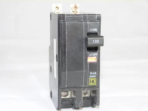 Square D QOB2100 2p 100a 120/240v Circuit Breaker NEW 1yr Warranty - Picture 1 of 1