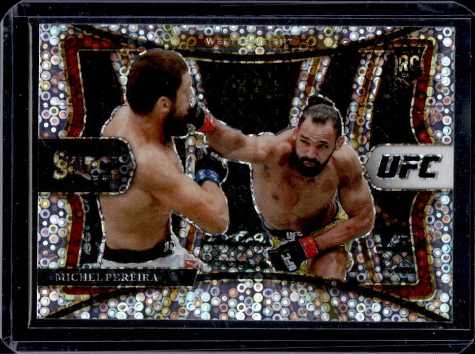 2021 Panini Select UFC Michel Pereira Premier Level Disco Prizm Rookie RC #187