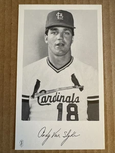 ANDY VAN SLYKE 1984 St. Louis Cardinals Team ausgestellte Postkarte Fotokarte - Bild 1 von 2