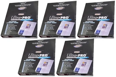 500 páginas de almacenamiento de tarjetas Ultra PRO 9 bolsillos platino hojas protectores béisbol Foto 1 de 3