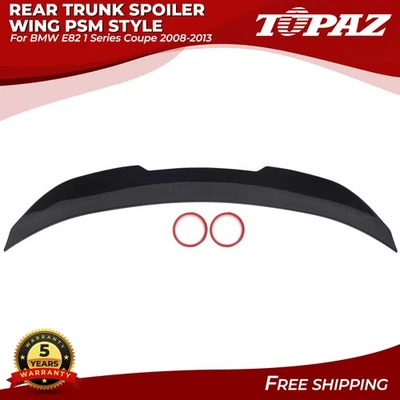 Rear Trunk Spoiler Wing PSM Style For BMW E82 1 Series Coupe 2008 2009 2010-2013 - Image 1 of 4