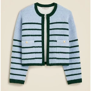 J.Crew | Wool-Blend Patch-Pocket Lady Jacket Sweater | Size Medium - Picture 1 of 6