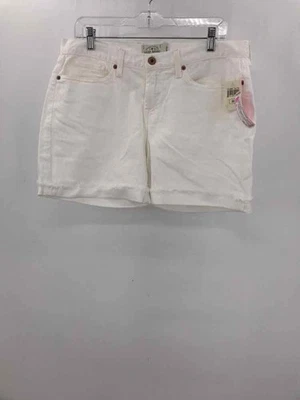Pre-Owned Lucky Brand White Size 10 Denim Shorts - Image 1 of 3