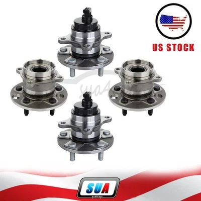 4Pcs For 2001 2002 2003 2004 2005 2006 Lexus LS430 Front Rear Wheel Hub Bearing - Image 1 of 4