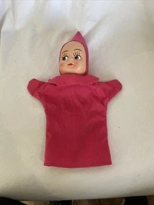 Vintage 1950s Pinkie the Pixie Hospital Pal Hand Puppet Pink Cloth Handmade - Picture 1 of 4