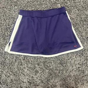 Nike Tennis Skirt Skort Youth Medium Size 10-12 Shorts Dri Fit Purple White Red - Picture 1 of 8