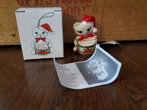 FANCY FEAST Russ Berrie Katze Ornament in Box mit Trommel 1991 - Bild 1 von 12