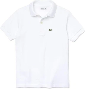 Lacoste - Kids Short Sleeve Classic Polo, White, Size 4YR - Picture 1 of 2
