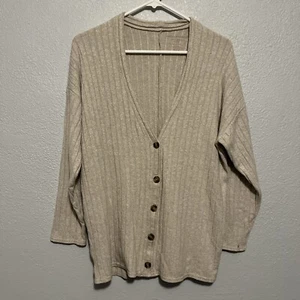 Cárdigan American Eagle suave y sexy avena de felpa de 5 botones talla XXS - Imagen 1 de 8