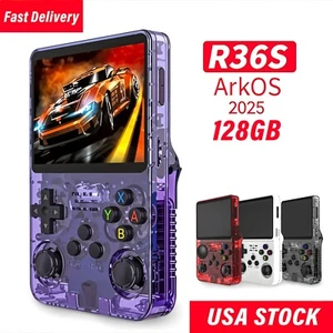 R36S Retro Handheld Video Game Console 64/128GB Linux System 3.5 Inch IPS Screen - Picture 1 of 13