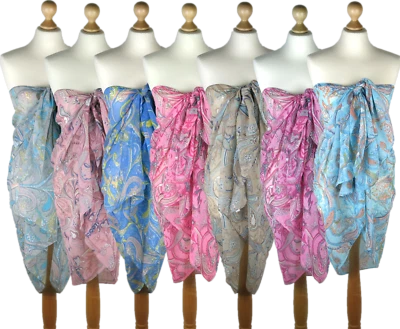 XXL Tuch Strandtuch Schal Stola Pareo Damen Sarong Wickeltuch Muster Maxi Umhang - Bild 1 von 2