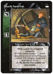 Black Sunrise Lords of the Night V:TES VTES Vampire CCG - Foto 1 di 1