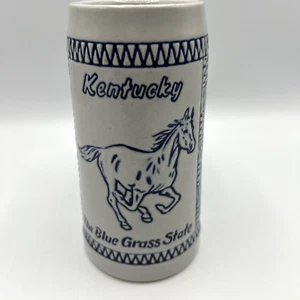 Ceramarte Kentucky Bierstein The Blue Grass State Becher blau Brasilien - Bild 1 von 5