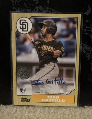 2022 Topps Update Series - 1987 Topps Baseball Autographs #87BA-IC Ivan Castillo - Image 1 of 2
