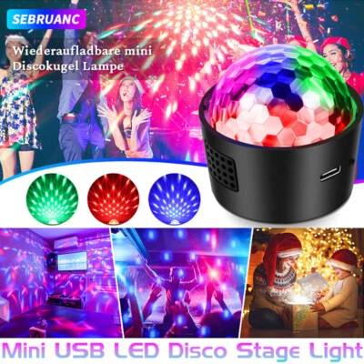 USB Mini LED Disco Stage Light Party Club KTV Bar Magic Ball Lighting dj Lights - Image 1 of 4