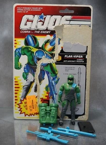 GI Joe ARAH Vintage Flak-Viper V1 100% con 12 tarjeteros completos 1992 - Imagen 1 de 13