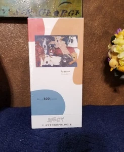 Anthropologie x Jiggy Puzzle “Say Cheese” Carol Akins Dogs Art NEW UNOPENED - Picture 1 of 6