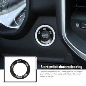 Black Inner Engine Start/Stop Switch Button Trim Ring for Dodge Charger/Ram 10+ - Picture 1 of 11