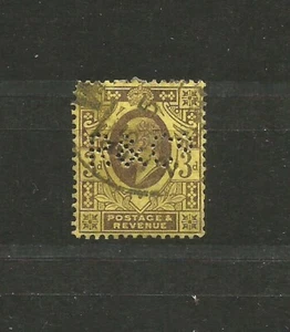Grande-Bretagne 1902/10 Edouard VII Y&TN°111 timbre oblitéré & perforé /TR4161 - Picture 1 of 2