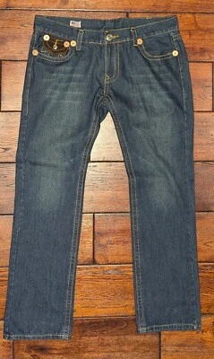 Pantalones de mezclilla True Religion para hombre Billy Big T 78 Urban Cow 24-5030 MBT2 talla 38x34 Foto 1 de 4