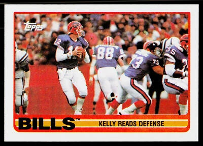 Team Leaders (Kelly Reads Defense), 1989 Topps, #40, Buffalo Bills, - Image 1 of 2