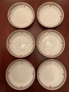 💫 Set of 6 - France Depose 1916 Ahrenfeldt Limoges AHR27 - 5” Bowl/Dish/Plate - Picture 1 of 5