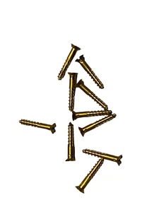 Antiguo Lote De 15 Tornillos De Latón 2 1/2 16 Mm - Imagen 1 de 4