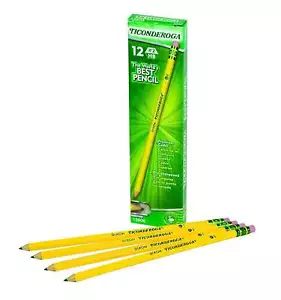 Ticonderoga® #2 HB Presharpened Pencils, 12 Pack (DIXX 13806) - Picture 1 of 3