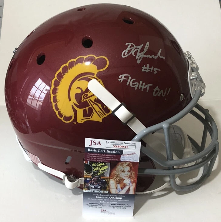 DRAKE LONDON USC TROJANS SIGNED AUTO FULL SIZE REPLICA HELMET JSA COA - Image 1 of 1