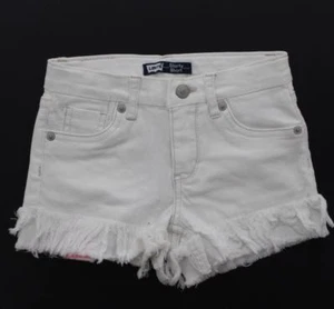 Levi's Denim Girls Shorts Shorty Jean Shorts Distressed Frayed Cutoff Short - Picture 1 of 6